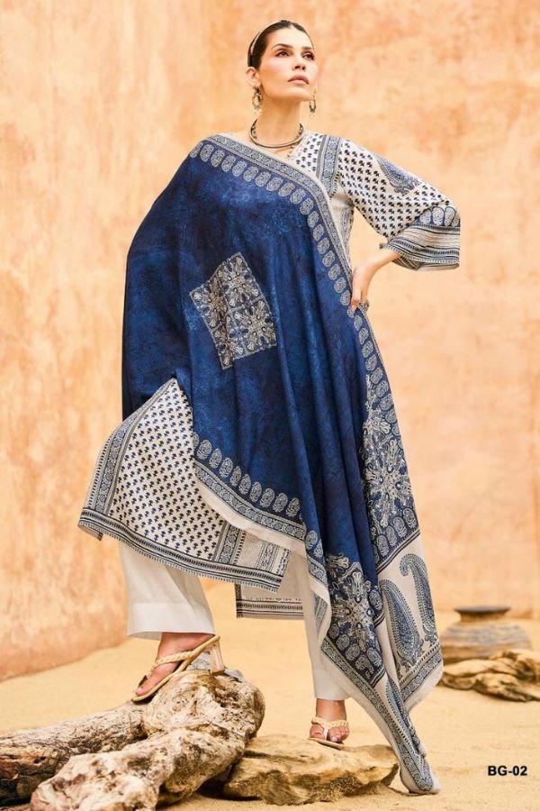 Varsha Fashion Bagh Muslin Ladies Salwar Suits BG-02