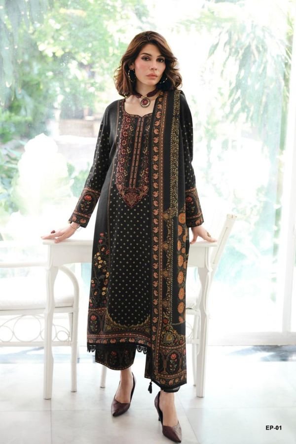 Varsha Fashion Eclipse Silk Unstitched Ladies Suit EP-01