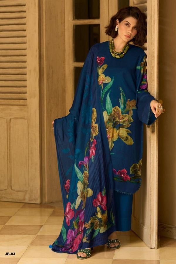 Varsha Fashion Japanese Blossom Muslin Ladies Salwar Suits JB-01