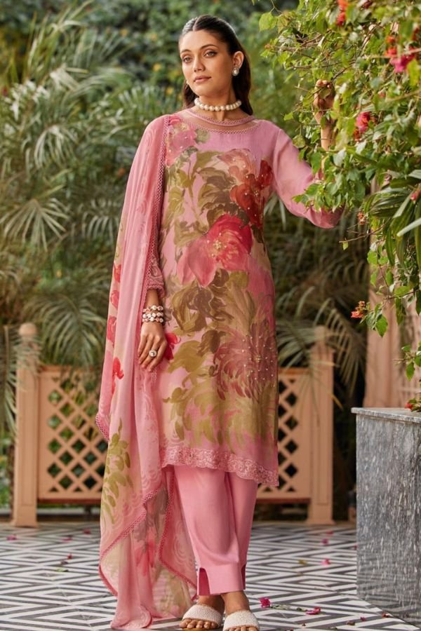 Varsha Fashion Summer Kiss Chinnon Chiffon Ladies Suit SK-02
