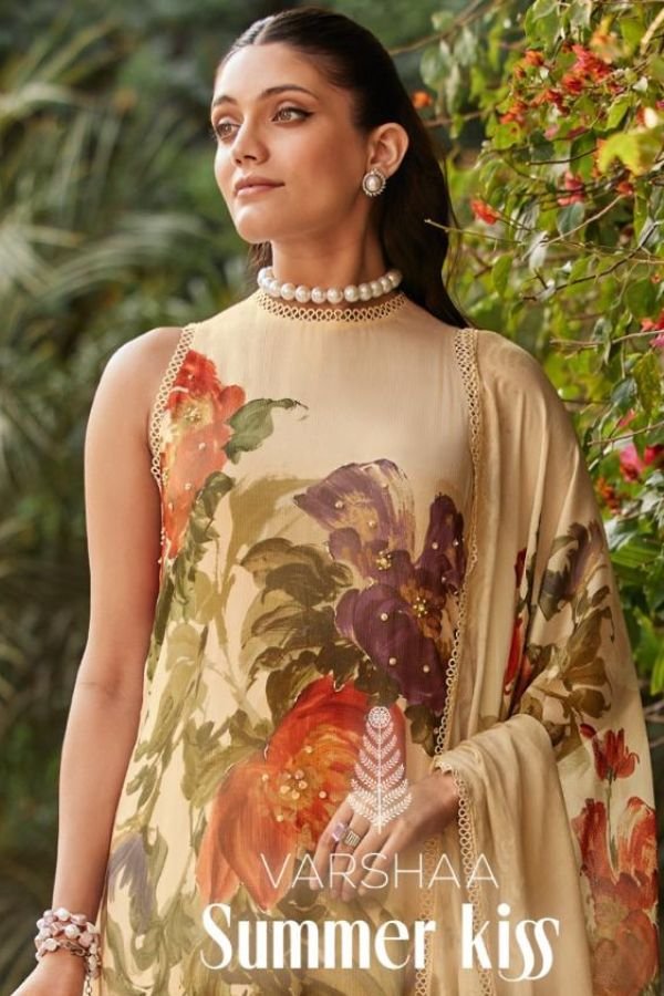 Varsha Fashion Summer Kiss Chinnon Chiffon Ladies Suit SK-01