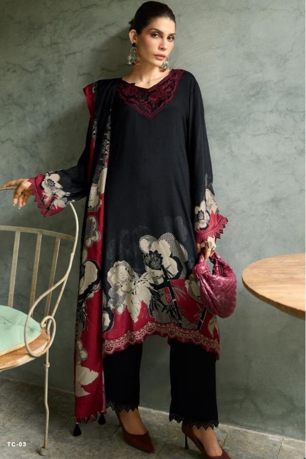 Varsha Fashion Tuscany Muslin Ladies Salwar Suit TC-03