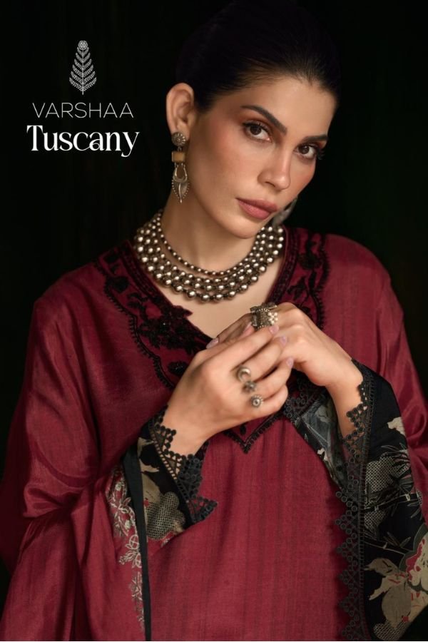 Varsha Fashion Tuscany Muslin Ladies Salwar Suit TC-04