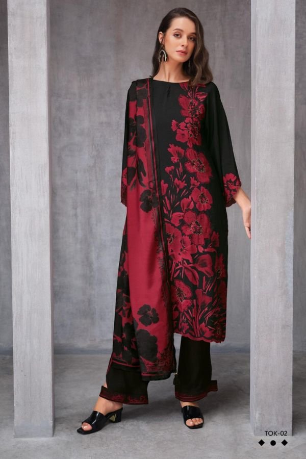 Varsha Fashion Two Of A Kind Vol 8 Muslin Ladies Suit TOK-01