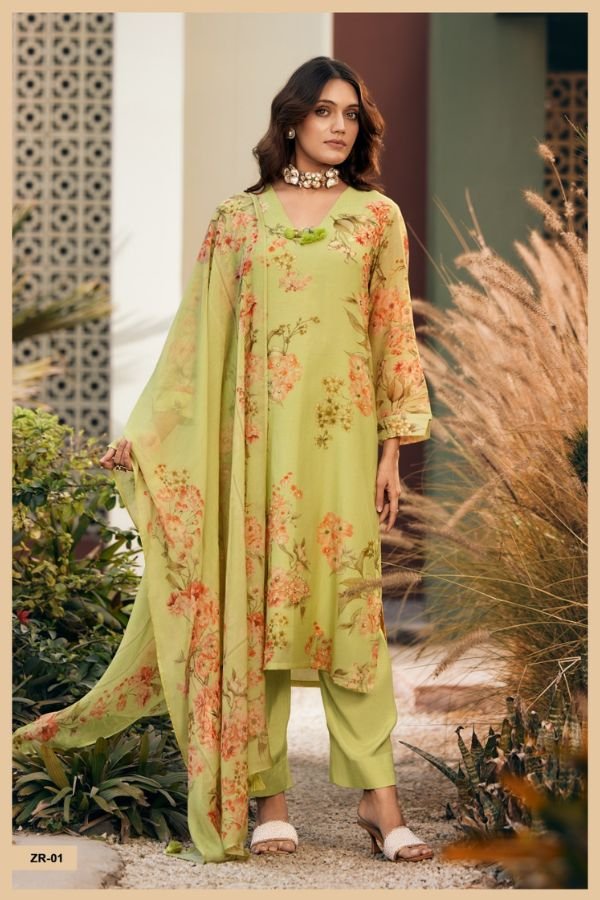Varsha Fashion Zehra Mul Chanderi Salwar Suit ZR-01