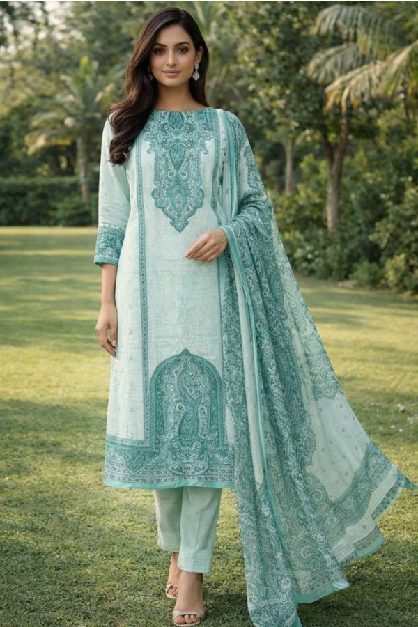 Yes Fab Iskara Camric Unstitched Ladies Suit 1003