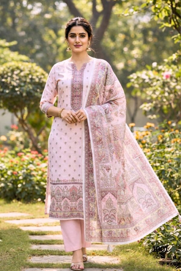 Yes Fab Nooren Camric Unstitched Ladies Suit 1001