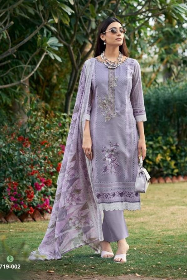 Zulfat Designer Studio Firdaus Cotton Salwar Suit 719-002