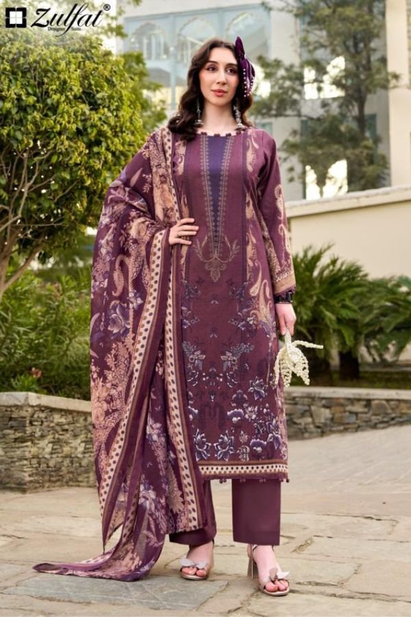 Zulfat Designer Studio Hayami 2 Cotton Salwar Suits 717-007