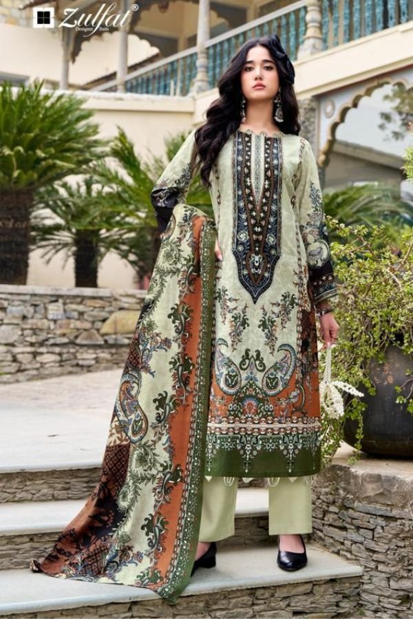 Zulfat Designer Studio Hayami 2 Cotton Salwar Suits 717-008