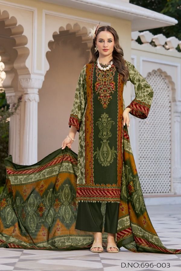 Zulfat Designer Studio Sanam Rayon Salwar Suits 696-003