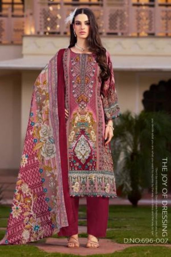 Zulfat Designer Studio Sanam Rayon Salwar Suits 696-007