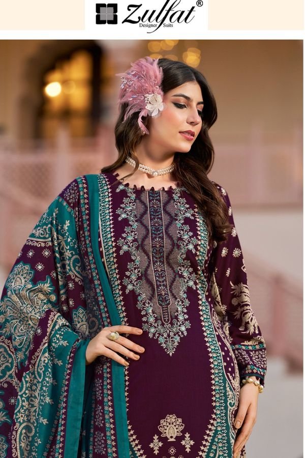 Zulfat Designer Studio Sanam Rayon Salwar Suits 696-004