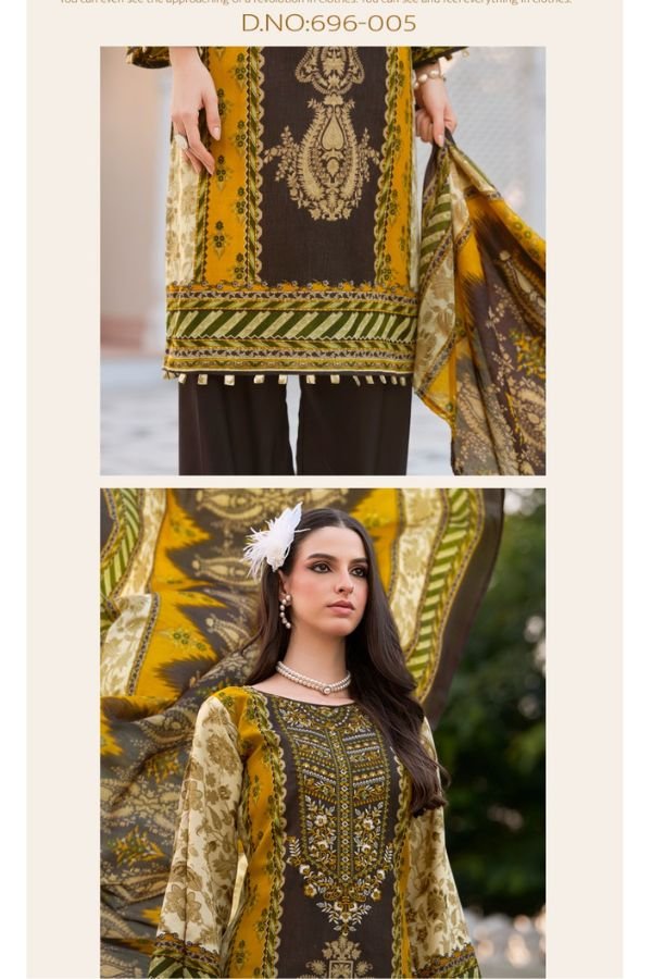 Zulfat Designer Studio Sanam Rayon Salwar Suits 696-005