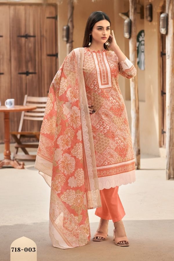 Zulfat Designer Studio Tanaira Cotton Salwar Suits 718-003