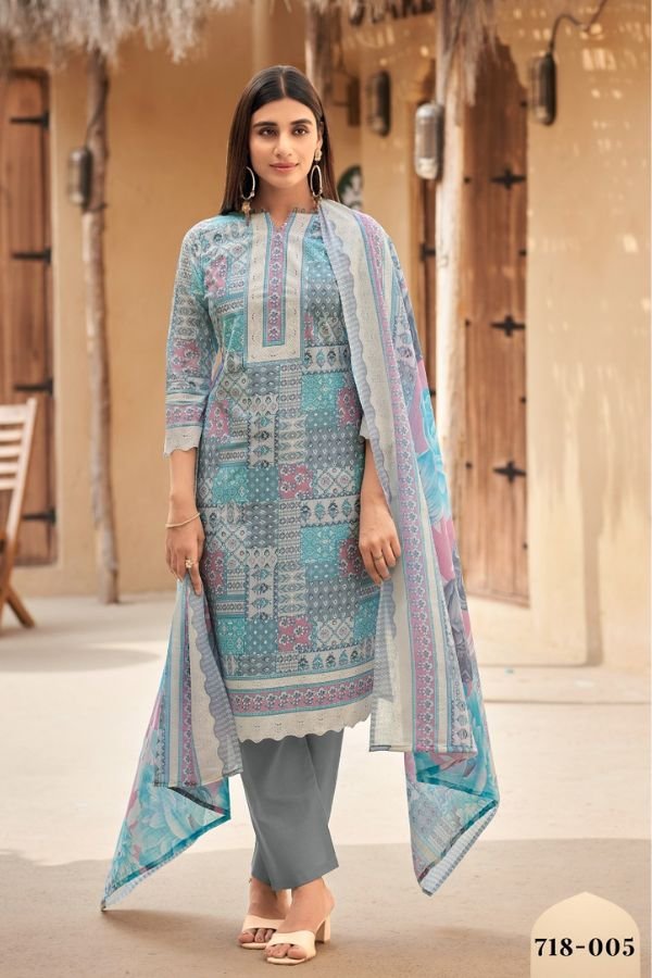 Zulfat Designer Studio Tanaira Cotton Salwar Suits 718-005