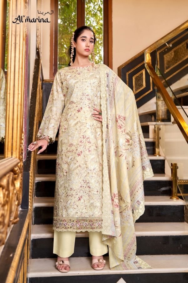 Almarina Chikankari 2 Pure Cotton Ladies Suit 103-001
