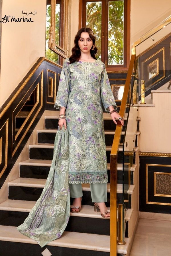 Almarina Chikankari 2 Pure Cotton Ladies Suit 103-006