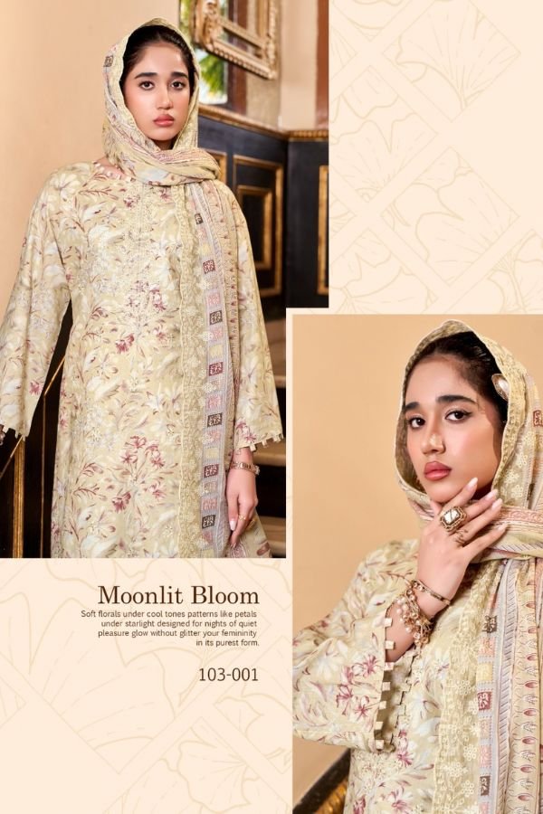 Almarina Chikankari 2 Pure Cotton Ladies Suit 103-001