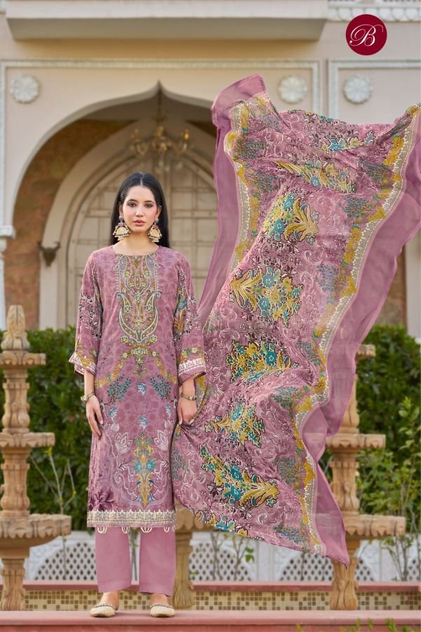 Belliza Designer Studio Gazal 2 Crepe Suit 961-002