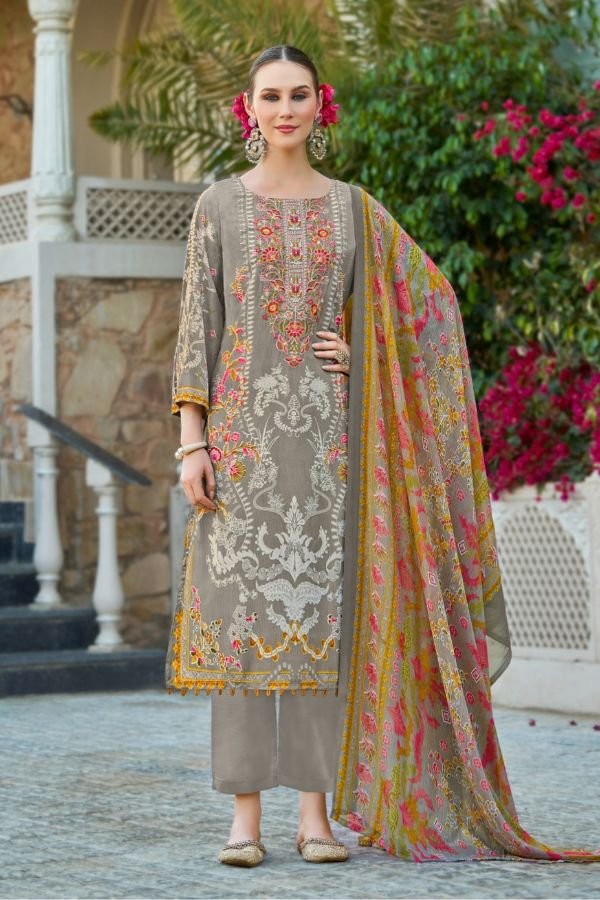 Belliza Designer Studio Gazal 2 Crepe Suit 961-003