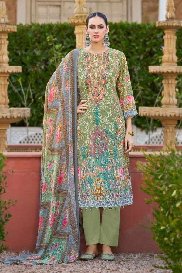 Belliza Designer Studio Gazal 2 Crepe Suit 961-004