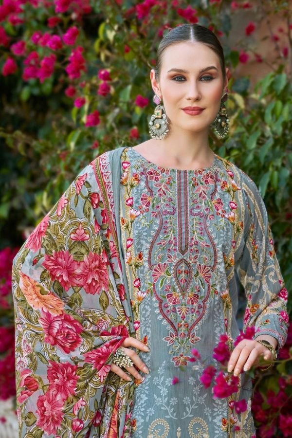 Belliza Designer Studio Gazal 2 Crepe Suit 961-001