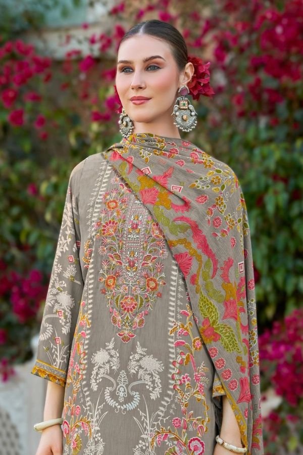 Belliza Designer Studio Gazal 2 Crepe Suit 961-003