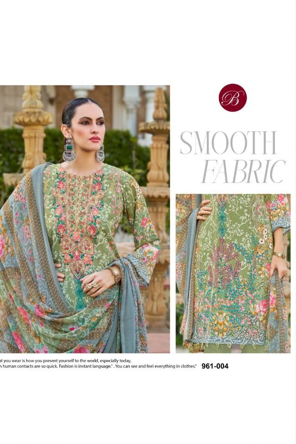 Belliza Designer Studio Gazal 2 Crepe Suit 961-004