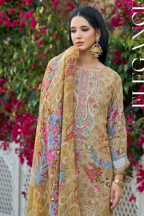 Belliza Designer Studio Gazal 2 Crepe Suit 961-005