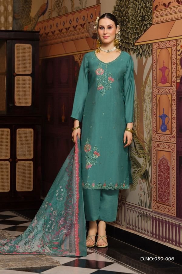 Belliza Designer Studio Gulfam Pure Modal Muslin Suit 959-006