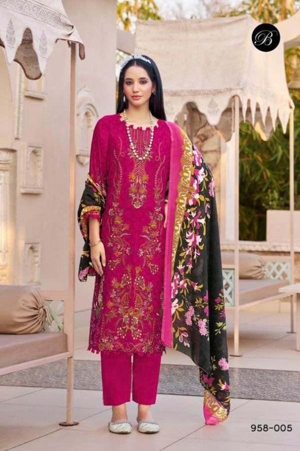 Belliza Designer Studio Ishara 2 Cotton Suit 958-005