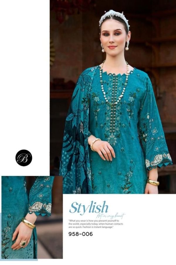 Belliza Designer Studio Ishara 2 Cotton Suit 958-006