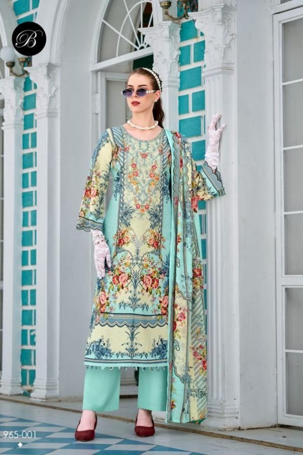 Belliza Designer Studio Naira Vol-136 Cotton Suit 965-001