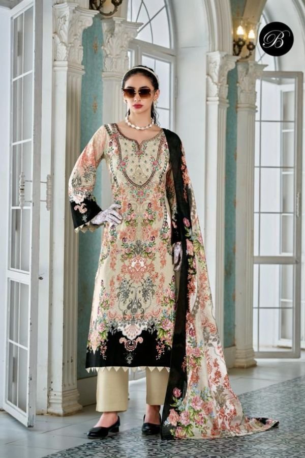 Belliza Designer Studio Naira Vol-136 Cotton Suit 965-002