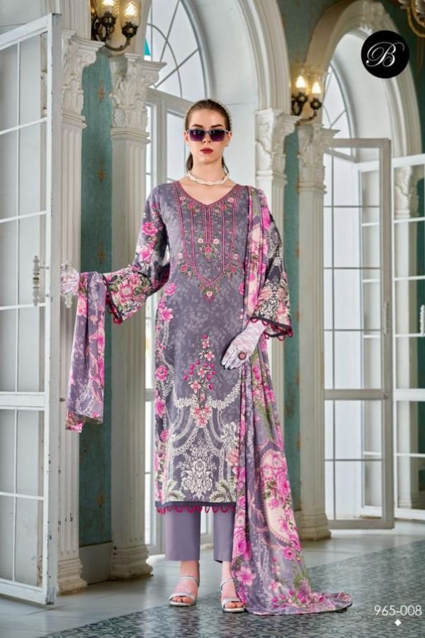 Belliza Designer Studio Naira Vol-136 Cotton Suit 965-008