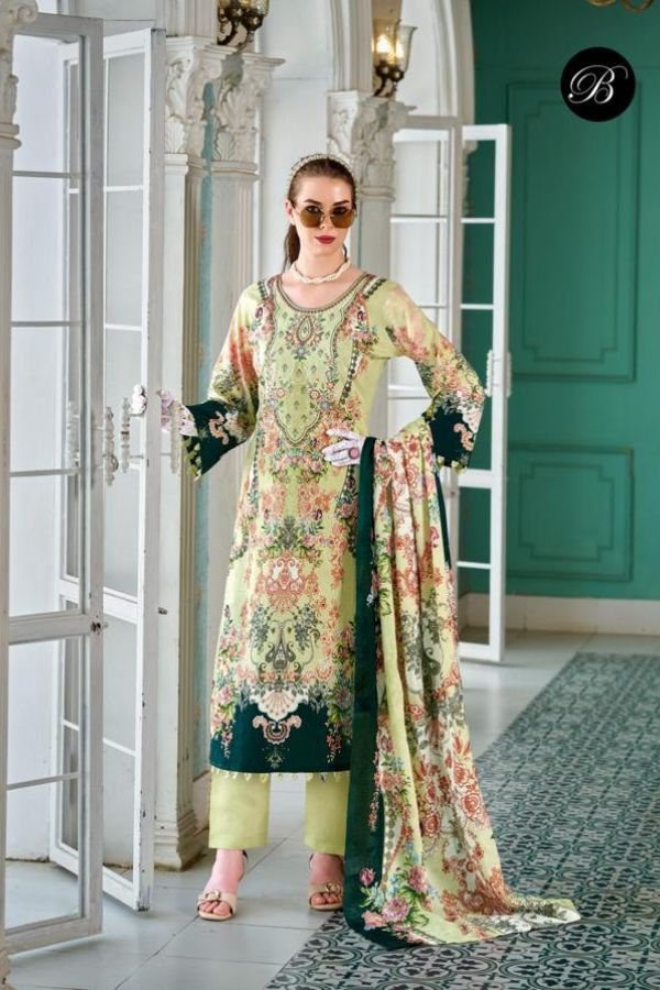 Belliza Designer Studio Naira Vol-136 Cotton Suit 965-007