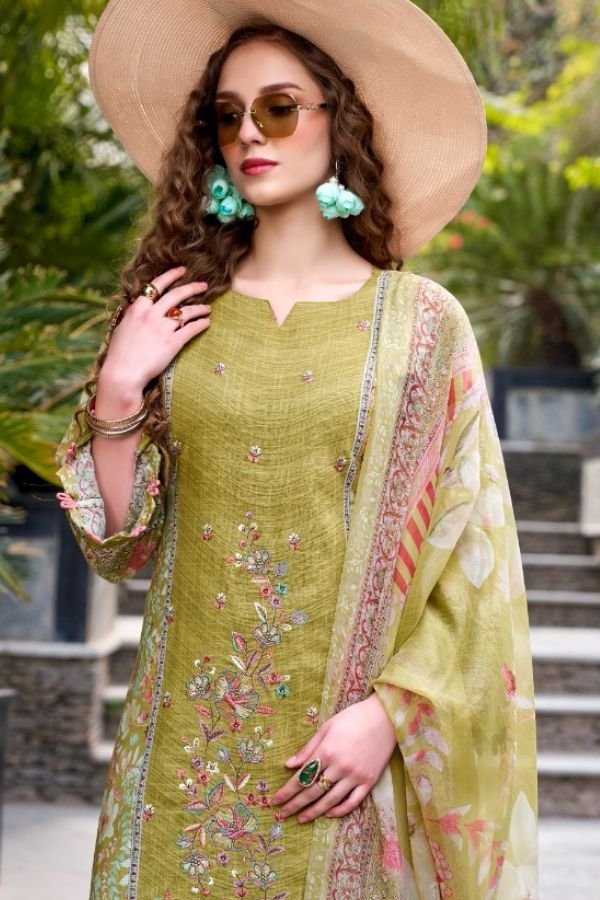 Belliza Designer Studio Rehana Cotton Linen Salwar Suit 952-006