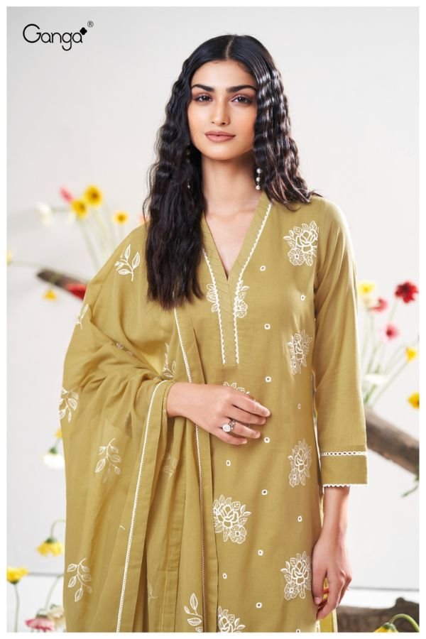 Ganga Fashion Adela S3413 Premium Mal Ladies Suit S3413-A