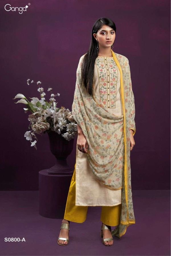 Ganga Fashion Ailee S0800 Cotton Ladies Suit S0800-A