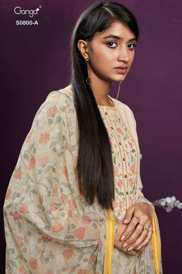 Ganga Fashion Ailee S0800 Cotton Ladies Suit S0800-B