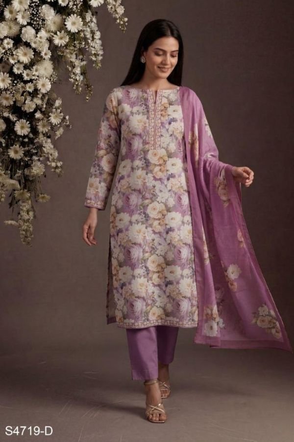 Ganga Fashion Arianna S4719 Premium Cotton Suit S4719-D