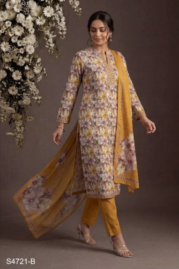 Ganga Fashion Ariella S4721 Premium Cotton Suit S4721-B