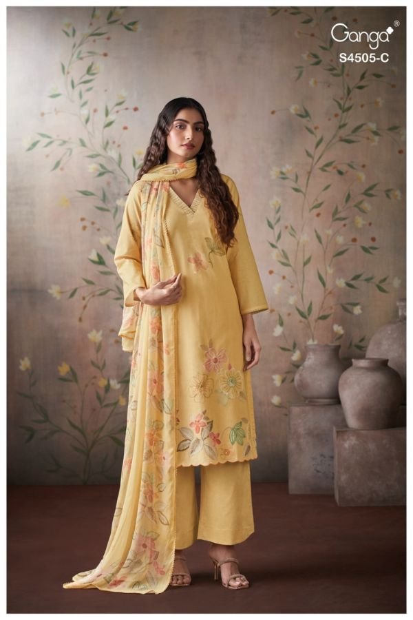 Ganga Fashion Biyana S4505 Cotton Ladies Suit S4505-C
