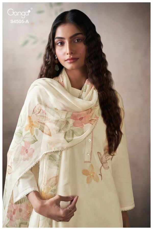 Ganga Fashion Biyana S4505 Cotton Ladies Suit S4505-A