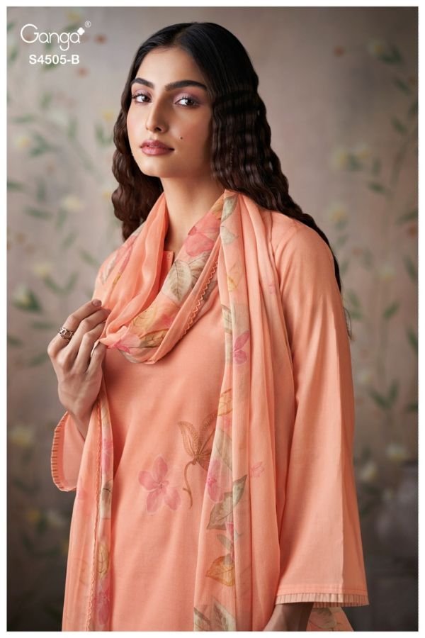 Ganga Fashion Biyana S4505 Cotton Ladies Suit S4505-B