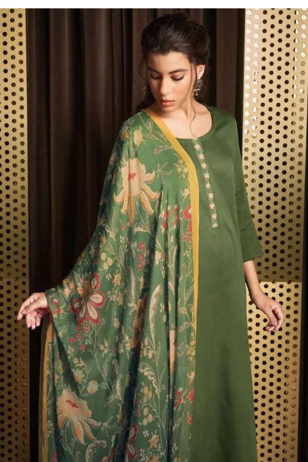 Ganga Fashion Brynne S1910 Cotton Silk Ladies Suit S1910-C