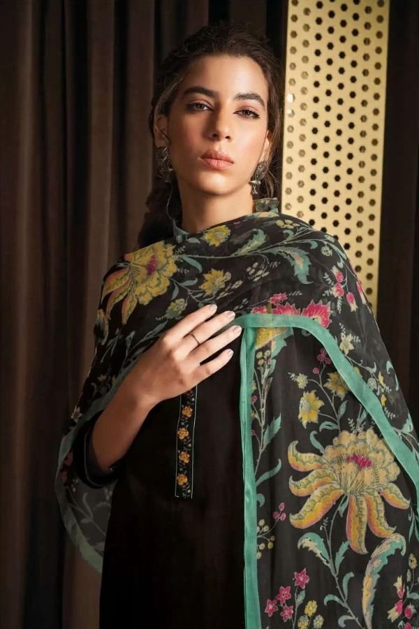 Ganga Fashion Brynne S1910 Cotton Silk Ladies Suit S1910-D