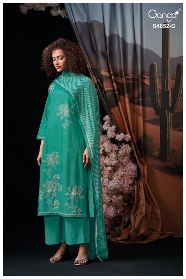 Ganga Fashion Celosia S4652 Cotton Ladies Suit S4652-C