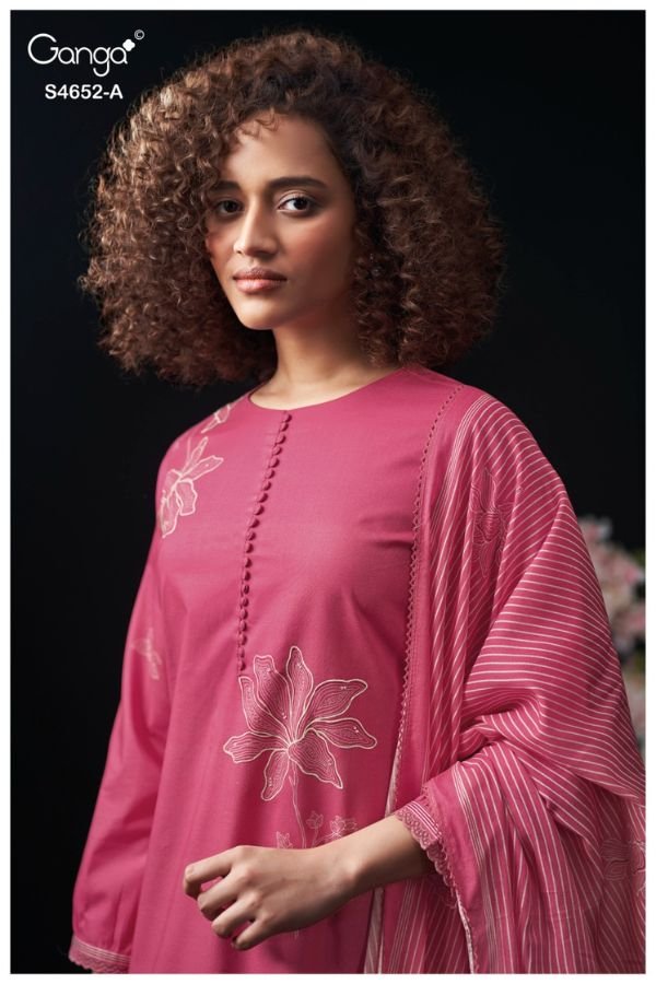 Ganga Fashion Celosia S4652 Cotton Ladies Suit S4652-A